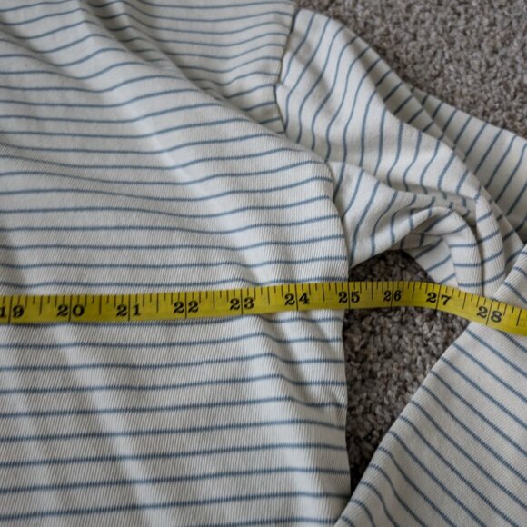 NWOT Amalli Talli cream/blue top, XL Tall - Picture 3 of 8